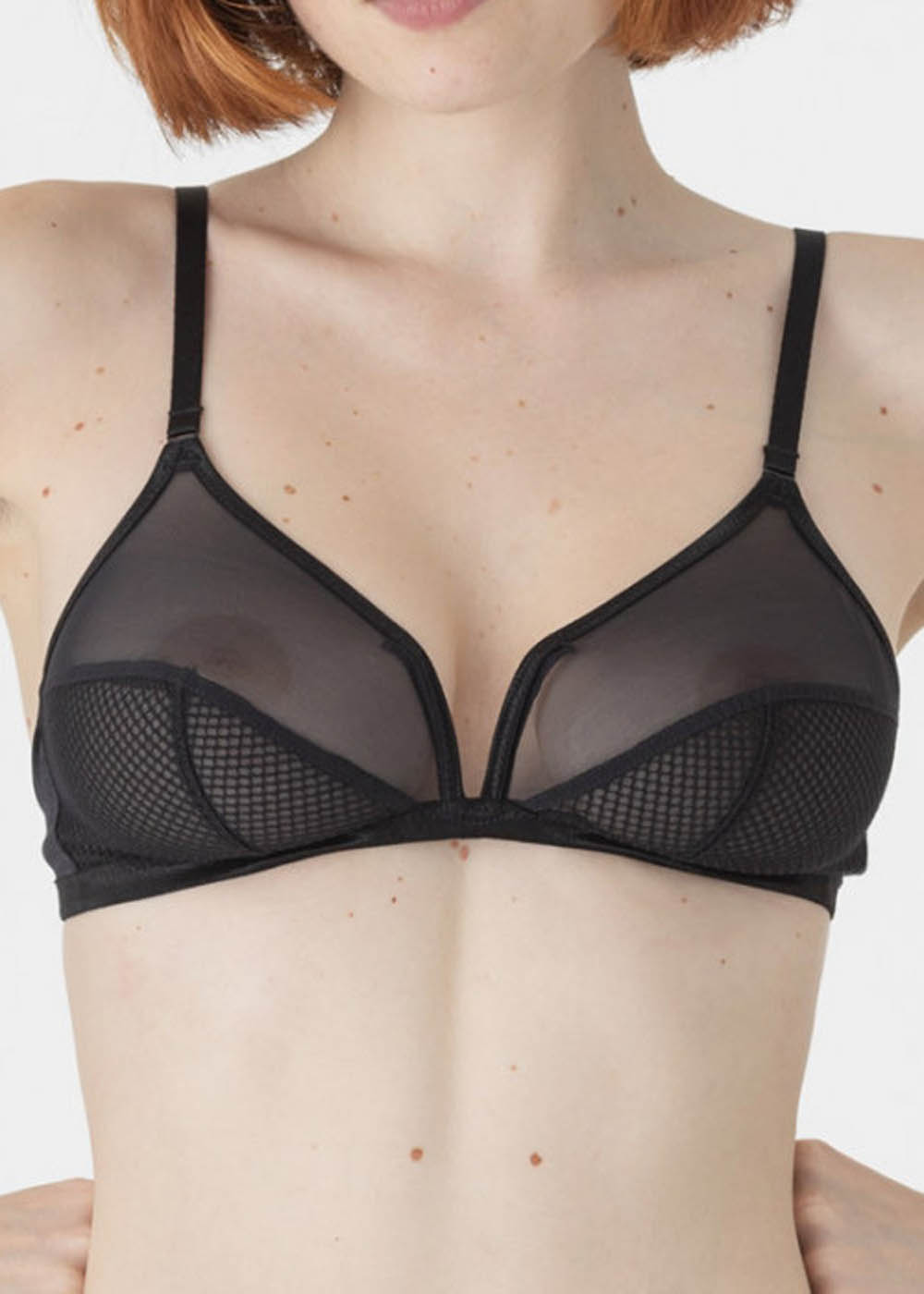 Soutien-gorge Triangle sans Armatures Maison Lejaby Noir